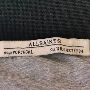 Allsaints Gray Black Elastic Waist Stretch Draped Career Pencil Mini Skirt Sz 2 thumbnail 5