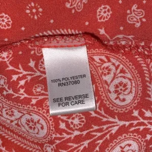 Red paisley boho top size large/xlarge thumbnail 5