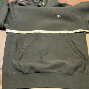 Champion Reverse Weave‎ Fleece Pullover Hoodie Black Womens Size Small Classic thumbnail 14