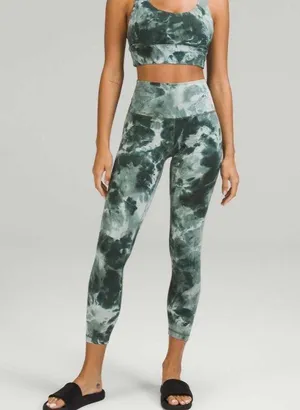 - Align High-Rise Pant 25" Diamond Dye Starlight Smoked Spruce Leggings thumbnail 1