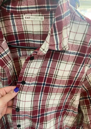 Plaid Button Up Red thumbnail 3