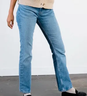 ABLE High Rise Straight Leg Jeans Stretch Denim Women’s 31 thumbnail 1