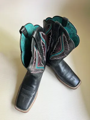 Ariat Ladies Primetime True Black Square Toe Boots 7 thumbnail 9