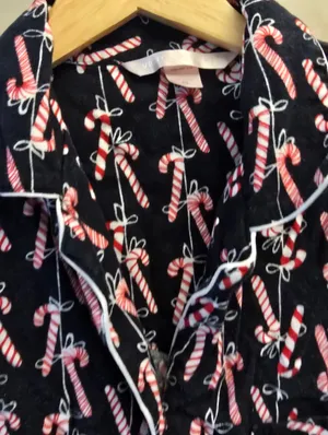{XS} Vintage Victoria's Secret Christmas Candy Cane Pajama Set thumbnail 6