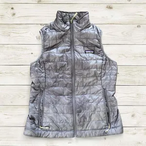 Patagonia Nano Puff Jacket Vest Quilted Primaloft Insulated Puffer Gilet Bodywarmer Gray Sz S Measurement in pics thumbnail 3