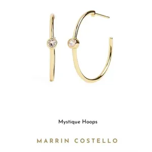 Marrin Costello Mystique Hoops Earrings Gold Plate Sterling Silver thumbnail 2