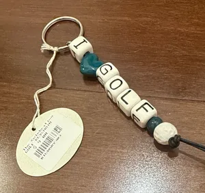 I Golf Key Holder with green Accents White thumbnail 1