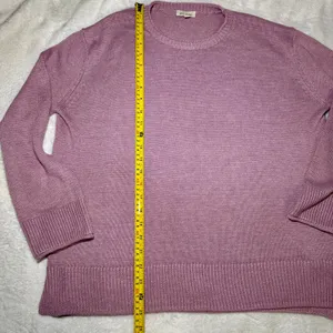 Ella Moss Women's Crewneck Super Soft Cozy Long Sleeve Sweater‎ Purple Size M thumbnail 5
