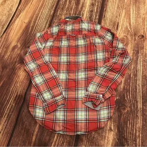 Vintage Women’s Abercrombie & Fitch Red Button Down Shirt Size Small thumbnail 6