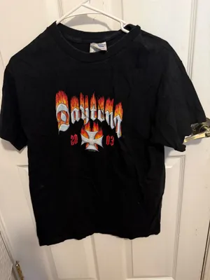 Vintage 2003 Daytona Bike Week Tennessee River Double Sided Graphic Tee Medium thumbnail 1