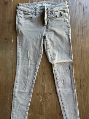 American Eagle Outfitters Taupe Skinny Jeans thumbnail 1