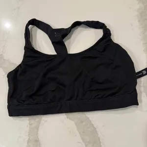 All In Motion Racerback Sports Bra Women's Medium Black Workout Running Training thumbnail 7