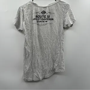 Harley Davidson Sturgis Route 12 Light Heather Gray Short Sleeve Shirt‎ Size M thumbnail 5