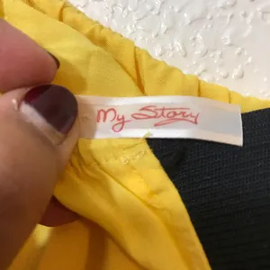 My Story yellow black dress SZ M thumbnail 4