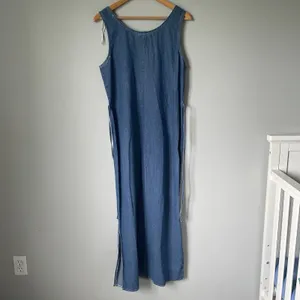 Nina Piccalino Vintage Denim Maxi Dress Jacket Set Cottagecore Blue Size 10 thumbnail 10