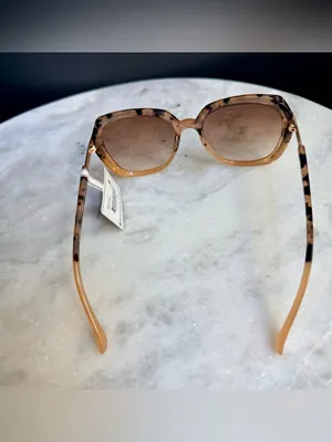 NWT Oscar de la Renta Oversized Tortoise Shell Square Sunglasses OSS1351CE thumbnail 5