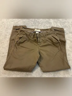 Women’s Old Navy Khaki Pants in Brown Size 2… 98% Cotton thumbnail 2