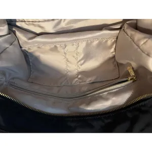 Kipling Tote Bag Womens Large Black Nylon Patent Trim Gold Hardware Multi Pocket thumbnail 8