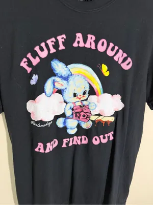 Untamed Ego Funny Bunny T-Shirt Unisex thumbnail 4