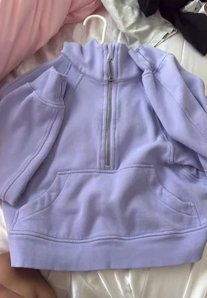 Purple Scuba Half-Zip Lululemon XS/S Oversized Hoodie thumbnail 1