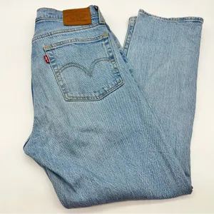 Levi's Blue Wedgie Straight Leg High Rise Jeans Timeless Design-Size 26 thumbnail 1