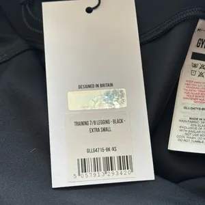 Gymshark Training 7/8 Leggings Black Size XS thumbnail 9