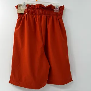 Nike Sportswear Paperbag Shorts Womens XS Orange High Rise Loose Fit NWT thumbnail 3