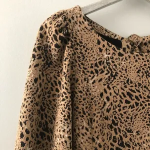 Anthropologie Maeve Leopard Print Knit Cut Out Mini Dress NEW thumbnail 4