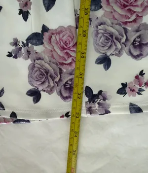 City Vibe NWT Junior Size L Floral Print Scuba Fit&Flare Mini Dress White Lilac Pink thumbnail 12