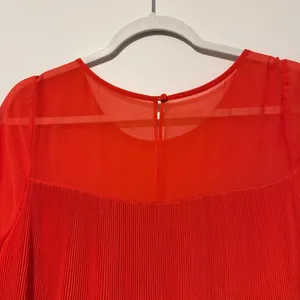 Anthropologie Maeve Edie Pleated Swing Dress Size 8 Orange thumbnail 7