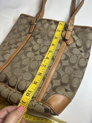 Coach 6612 Medium Signature Canvas Leather City Tote Shoulder Bag Handbag thumbnail 12