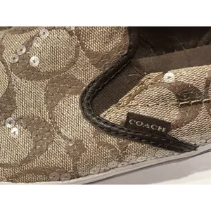 Coach signature logo slip-on sneakers featuring a brown 9B thumbnail 3