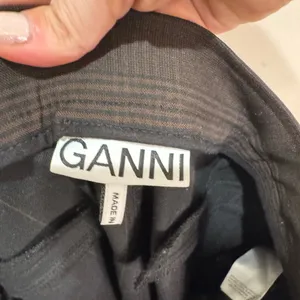 Ganni Womens Plaid Suiting Trousers Pants in Chocolate Brown Size 40 US‎ 8/10 thumbnail 5