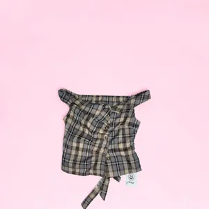 Cider Plaid Asymmetrical Top thumbnail 2