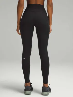 Lululemon Wunder Train High-Rise Tight with Pockets 28" Black Size 8 thumbnail 2