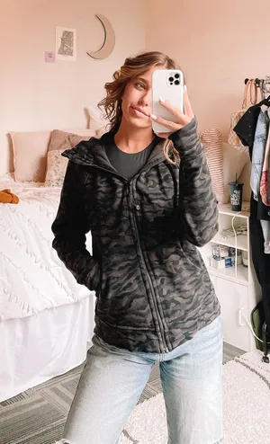 Lululemon Dark Camo Zip Up Hoodie!! thumbnail 1
