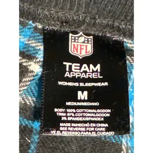 NFL Carolina Panthers Plaid Sleep Pants Women’s M Team Apparel Blue Black thumbnail 6