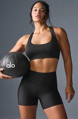 Alo Airlift Advantage Racerback Bra - Black XS NWT Authentic thumbnail 1
