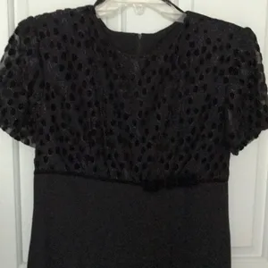Gorgeous black dressy dress. BNWT. Size 8. thumbnail 2