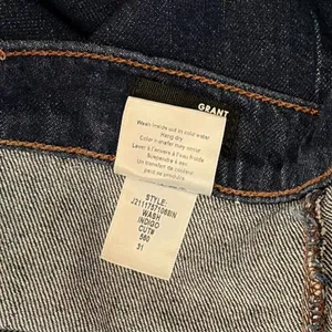 VERONICA BEARD Grant Wide Leg Jean Indigo Blue High Rise Button-Fly Raw Hem 31‎ thumbnail 12