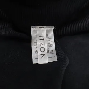 ITZON Womens Black High Waisted Ribbed Seamless Biker Shorts Size S thumbnail 2