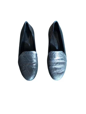 Ecco Black and Silver Snakeprint Flats thumbnail 3