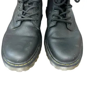 Doc Dr. Martens Awley 6 in 8-Eye Black Leather Combat Boots sz 9 Women's 8 Men's thumbnail 4