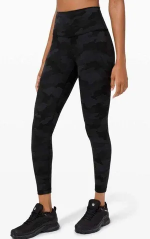 Lululemon NEW Wunder Train HR Tight 25" #12 Heritage 365 Camo Deep Coal Multi thumbnail 1