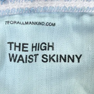 7 For All Mankind Skinny‎ Jeans Womens 25 The High Waist Side Stripe Taped Leg thumbnail 3