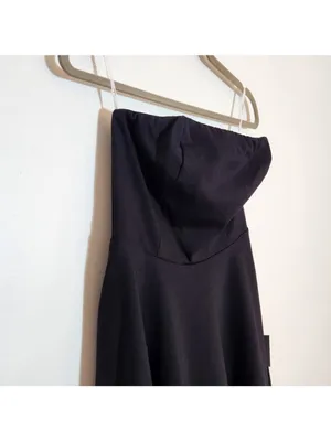 Lulus Black Strapless Cocktail Mini Dress Size Small NWT thumbnail 5