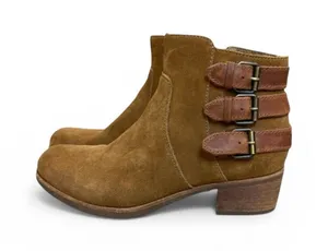 UGG Volta Ankle Brown Suede Booties Size 7 thumbnail 1