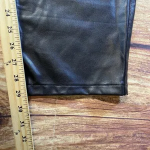 Abercrombie & Fitch Pants Womens 35 Faux Leather Straight Ultra High Rise 90s thumbnail 10