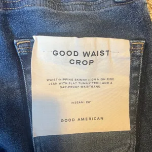 Good American‎ Good Waist Crop Skinny High Rise Jeans Distressed Blue Size 0 25 thumbnail 8
