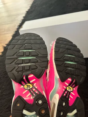 NIKE air max plus GS multicolored lace up shoes sneakers women’s 8.5=7Y preowned thumbnail 6